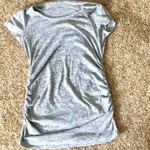 Gray maternity sweater tee